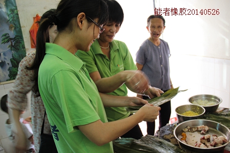 端午節(jié)，粽子送真情！能者橡膠不一樣